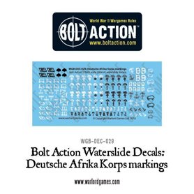 Bolt Action Bolt Action Deutsche Afrika Korps markings decals 