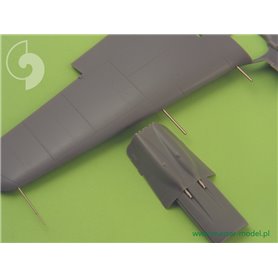 Master 1:48 Fw 190 A7, A8 zestaw uzbrojenia (końcówki MG 131, lufy MG 151 wraz z osłonami) oraz rurka Pitota