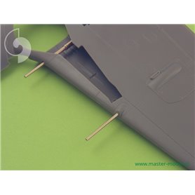 Master 1:48 Fw 190 A7, A8 zestaw uzbrojenia (końcówki MG 131, lufy MG 151 wraz z osłonami) oraz rurka Pitota