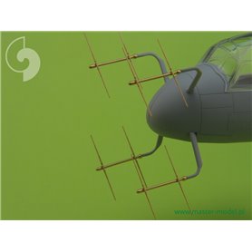 Master 1:48 Niemiecki radar FuG 220 Lichtenstein SN-2 do Bf-110, Ju-88 i innych