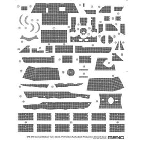 Meng SPS-077 Sd.Kfz.171 Panther Ausf.A Early Production Zimmerit Decal