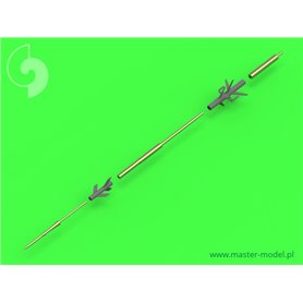 Master 1:48 Su-17, Su-20, Su-22 (Fitter) - Rurki Pitota i lufy działek 30mm