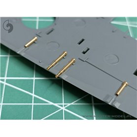 Master 1:48 Browning .303 z końcówkami lufy tłumika płomienia i celownikiem do Supermarine Spitfire Mk.I wczesna wersja 