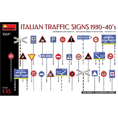 Mini Art 35637 Italian Traffic Signs 1930-40s