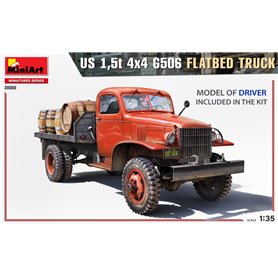 Mini Art 1:35 US 1.5T 4X4 G506 FLATTED TRUCK