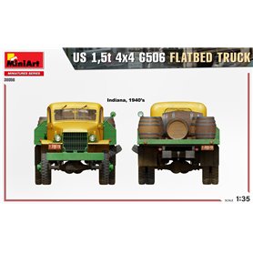 Mini Art 1:35 US 1.5T 4X4 G506 FLATTED TRUCK