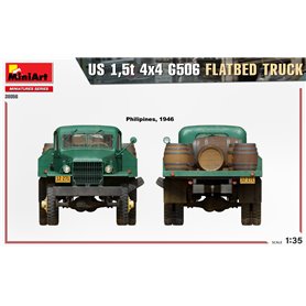 Mini Art 1:35 US 1.5T 4X4 G506 FLATTED TRUCK