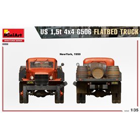 Mini Art 1:35 US 1.5T 4X4 G506 FLATTED TRUCK