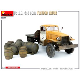 Mini Art 1:35 US 1.5T 4X4 G506 FLATTED TRUCK