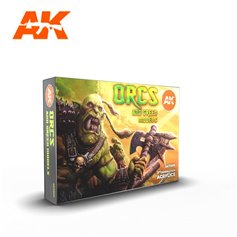 AK Interactive Zestaw farb ORCS AND GREEN CREATURES SET - 3RD GENERATION ACRYLICS