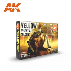 AK Interactive Zestaw farb YELLOW UNIFORM COLORS - 3RD GENERATION ACRYLICS