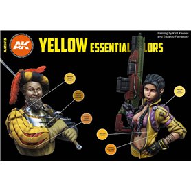 AK Interactive Zestaw farb YELLOW UNIFORM COLORS - 3RD GENERATION ACRYLICS