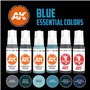 AK Interactive Zestaw farb BLUE UNIFORM COLORS - 3RD GENERATION ACRYLICS