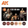 AK Interactive Zestaw farb FLESH AND SKIN COLORS - 3RD GENERATION ACRYLICS