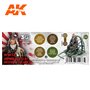 AK Interactive Zestaw farb WWII JAPAN UNIFORM COLORS AIR - 3RD GENERATION ACRYLICS