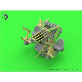 Master 1:350 Francuskie poczwórne działko typu Hotchkiss 13,2mm/76 model 1929 - 4szt.