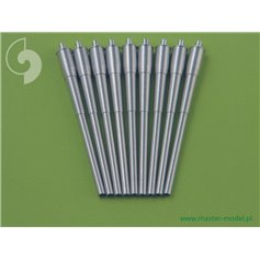 Master 1:350 Metal gun barrels for American 16in/50 Mark 7 - w/blast shields 9pcs.- Iowa and Montana types 