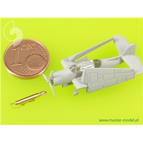 Master 1:350 Amerykańska torpeda lotnicza Mark 13 (22.4in) z wózkami - typ wczesny (10 szt.) 
