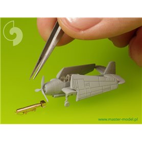 Master 1:350 Amerykańska torpeda lotnicza Mark 13 z wózkami - typ późny - 10szt.