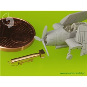 Master 1:350 Amerykańska torpeda lotnicza Mark 13 z wózkami - typ późny - 10szt.