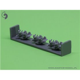 Master 1:350 Amerykańskie poczwórne działko Bofors 40 mm/56 - wersja 1 z dalocelownikiem Mk-51 - 6szt.