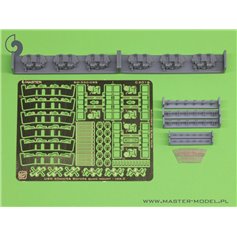 Master 1:350 Amerykańskie poczwórne działko Bofors 40 mm/56 - wersja 3 z dalocelownikiem Mk-51 - 6szt.
