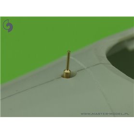 Master 1:32 Zestaw uzbrojenia i detali - końcówki MG 151, wskaźnik wysunięcia podwozia, rurka Pitota do He-162 Salamander