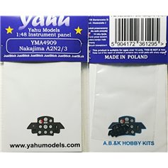 Yahu Models 1:48 Tablica przyrządów do Nakajima A2N2/A2N3