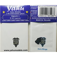 Yahu Models 1:48 Dashboard for P-43 Lancer do Dora Wings