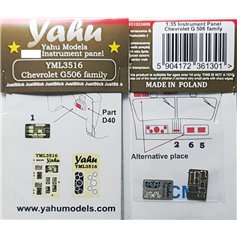 Yahu Models 1:35 Zegary do Chevrolet G506 / G7107 dla ICM