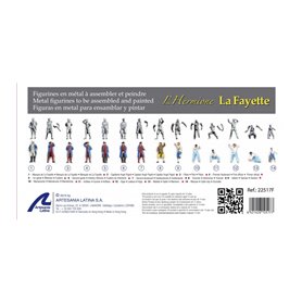 Artesania Latina 1:80 Figurki Hermione La Fayette - 14 szt.