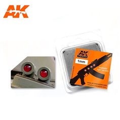 AK Interactive LIGHT LENSES RED - 1mm
