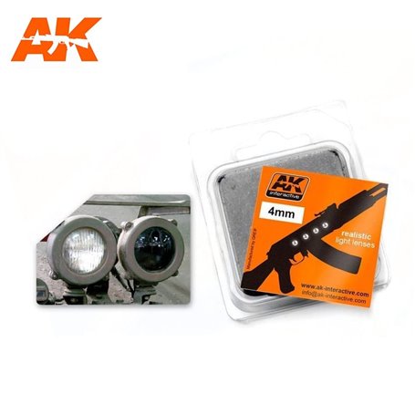 AK Interactive LIGHT LENSES WHITE 4mm