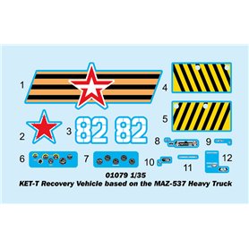 Trumpeter 1:35 KET-T RECOVERY VEHICLE ON MAZ-537 HEAVY TRUCK