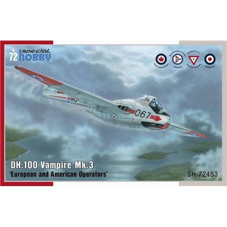 Special Hobby 72453 DH.100 Vampire Mk.3 European and American Operators