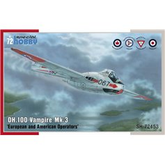 Special Hobby 1:72 DH.100 Vampire Mk.3 - EUROPEAN AND AMERICAN OPERATORS