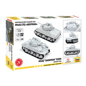 Zvezda 5063 M4A2 "Sherman" 75mm Medium Tank
