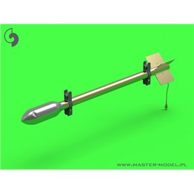 Master 1:24 Brytyjskie rakiety RP-3 z głowicami 60LB SAP - dla późnych wersji pylonów Mk III - 8szt.