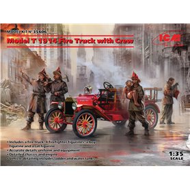 ICM 35606 Model T 1914 Fire Truck with Crew