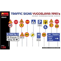 Mini Art 1:35 TRAFFIC SIGNS - YUGOSLAVIA 1990S 