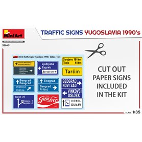 Mini Art 1:35 TRAFFIC SIGNS - YUGOSLAVIA 1990S