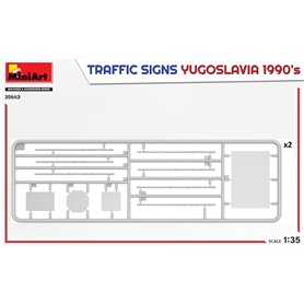 Mini Art 1:35 TRAFFIC SIGNS - YUGOSLAVIA 1990S