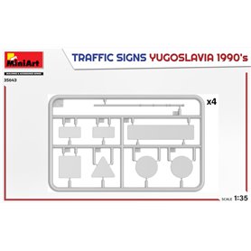 Mini Art 1:35 TRAFFIC SIGNS - YUGOSLAVIA 1990S