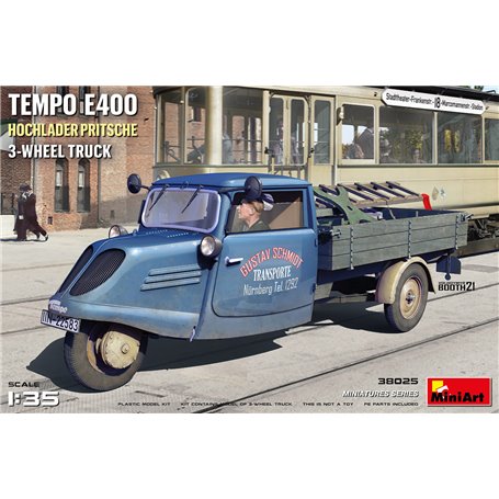 Mini Art 38025 Tempo E400 HOCHLADER PRITSCHE 3-wheel truck