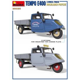 Mini Art 1:35 Tempo E400 HOCHLADER PRITSCHE - 3-WHEEL TRUCK