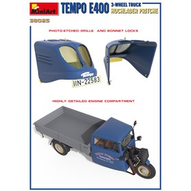 Mini Art 1:35 Tempo E400 HOCHLADER PRITSCHE - 3-WHEEL TRUCK