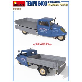 Mini Art 1:35 Tempo E400 HOCHLADER PRITSCHE - 3-WHEEL TRUCK