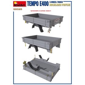 Mini Art 1:35 Tempo E400 HOCHLADER PRITSCHE - 3-WHEEL TRUCK