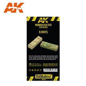 AK Interactive LASER CUT WOODEN BOX 003 1:35. 5 UNITS