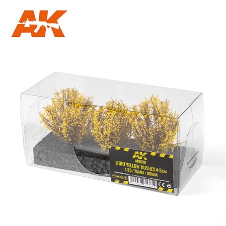 AK Interactive LIGHT YELLOW BUSHES 4-6CM